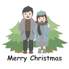 Christmas winter lovers