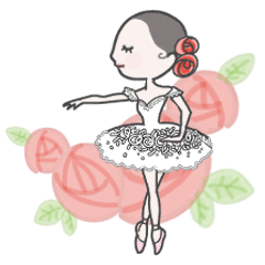 Balletvariation dancers Sticker