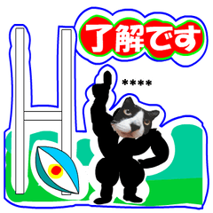 sticker japan cat&gin Photo version 12