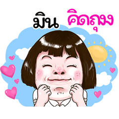 Min Sticker drama Girl