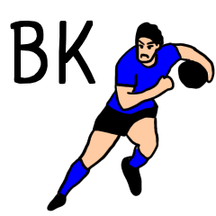 rugby position stamp BK