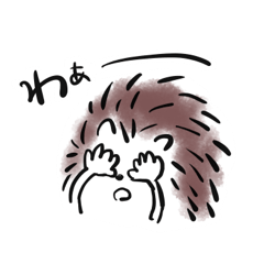 Hedgehog and brush