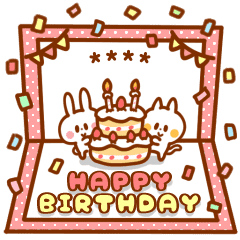 誕生日おめでとう 名前 年齢カスタム Line スタンプ Line Store 誕生日おめでとう 名前 年齢カスタム Line スタンプ Line Store