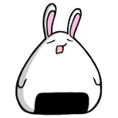 Cute rice ball rabbit