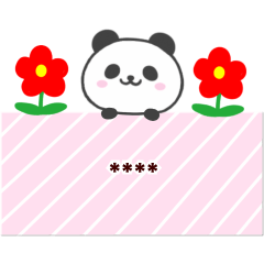 Custom Cute Panda Sticker
