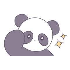 Easygoing Panda Sticker