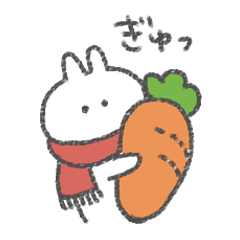 rabbit and carrot winter