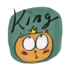 The king bear Sticker king king