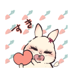 angel rabbit&devil rabbit&white rabbit