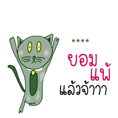 ชาเขียว แมว สัตว์ น่ารัก เติมคำ