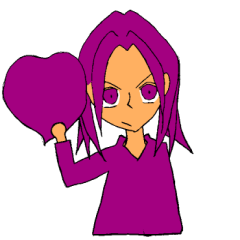 purple girl love