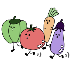 Veggie friends sticker