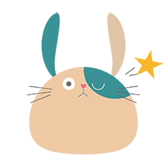 Mochimochi rabbit's sticker