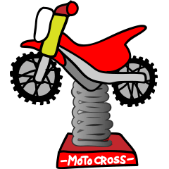 Red motocross rider