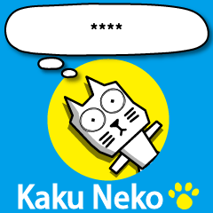 Kaku Neko 4.1 Sticker ( Japanese )