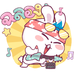 Cool bunny by : MJ_Cartoon
