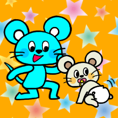 Twins mouse Chutchu and Tulle 3