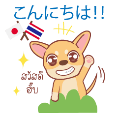 タイ語 日本語通訳チワワ犬のカッパーくん Line スタンプ Line Store