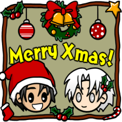 Black White Boy & Sanmao-Merry Xmas