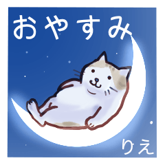 Lightly obese cat sticker for RIE