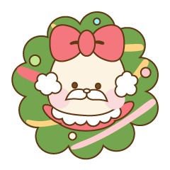 Cute santa sticker