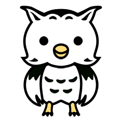 Mr.Black and white owl