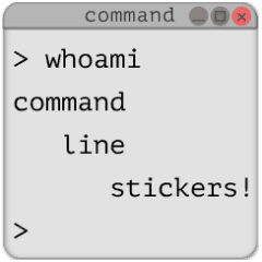 command line stickers