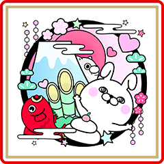 Rabbit&Dog 100% New Year's Gift Stickers