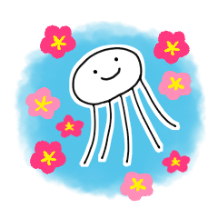 Sticker of jellyfish 4.1.