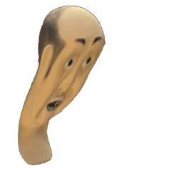 bald old guy Sticker