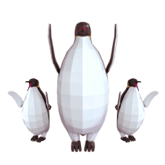 Emperor penguin stickers