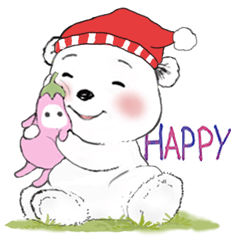 北極熊系列34-棉花球聖誕日常用語(冬)