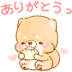 Line クリエイターズスタンプ 動く 冬 いやしばいぬ 5 Example With Gif Animation