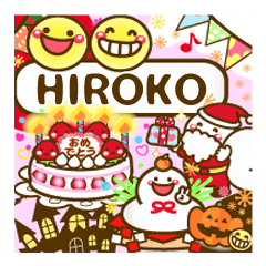 Annual events stickers"HIROKO"