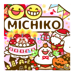 Annual events stickers"MICHIKO"