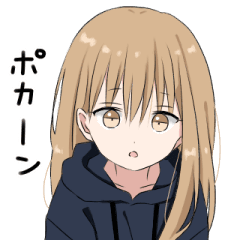 Hoodiegirl Cool 2 Line Stickers Line Store