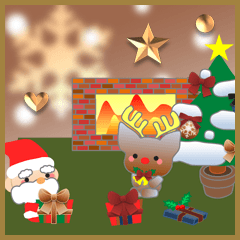 Christmas(Santa and reindeer)