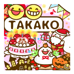Annual events stickers"TAKAKO"
