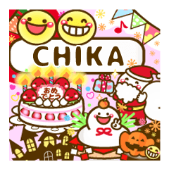 Annual events stickers"CHIKA"