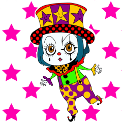 Little clowns sticker!