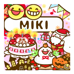 Annual events stickers"MIKI"