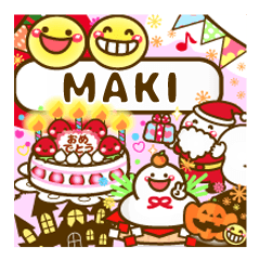 Annual events stickers"MAKI"