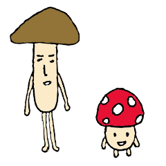 cute mushroom stickers.