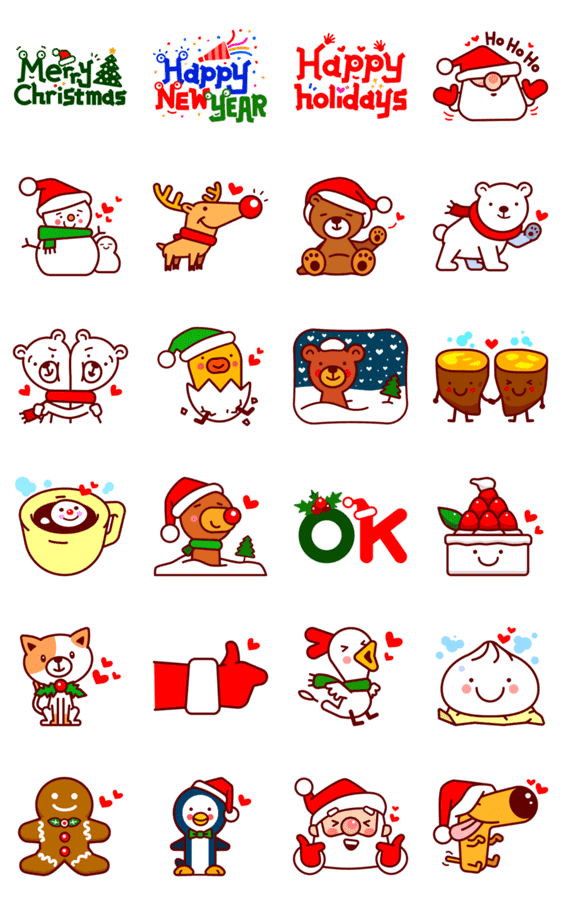 クリスマス大好き 冬大好き Lineクリエイターズスタンプ Stamplist