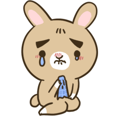 Eyebrow Bunny - Sad