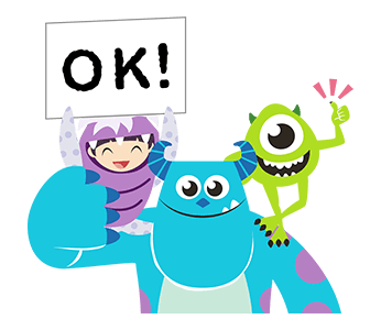 Monsters, Inc. สติกเกอร์ป๊อปอัพ รูปที่ 1