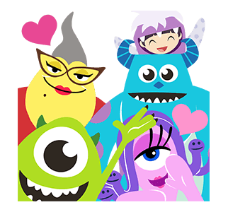 Monsters, Inc. สติกเกอร์ป๊อปอัพ รูปที่ 15