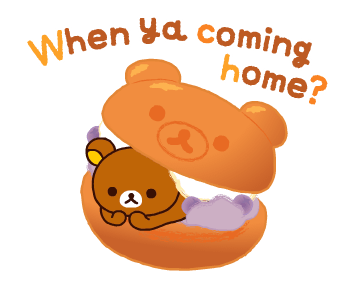 Rilakkuma สติกเกอร์ครอบครัว รูปที่ 11