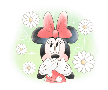 มินนี่เมาส์ท่ามกลางดอกไม้ รูปที่ 13
