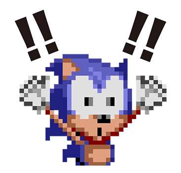 Sonic สติกเกอร์ 8 บิทพร้อมเสียง รูปที่ 8